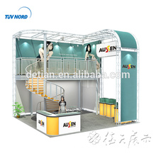 Detian Offer popular 3x3 aluminum truss double deck exhibition booth